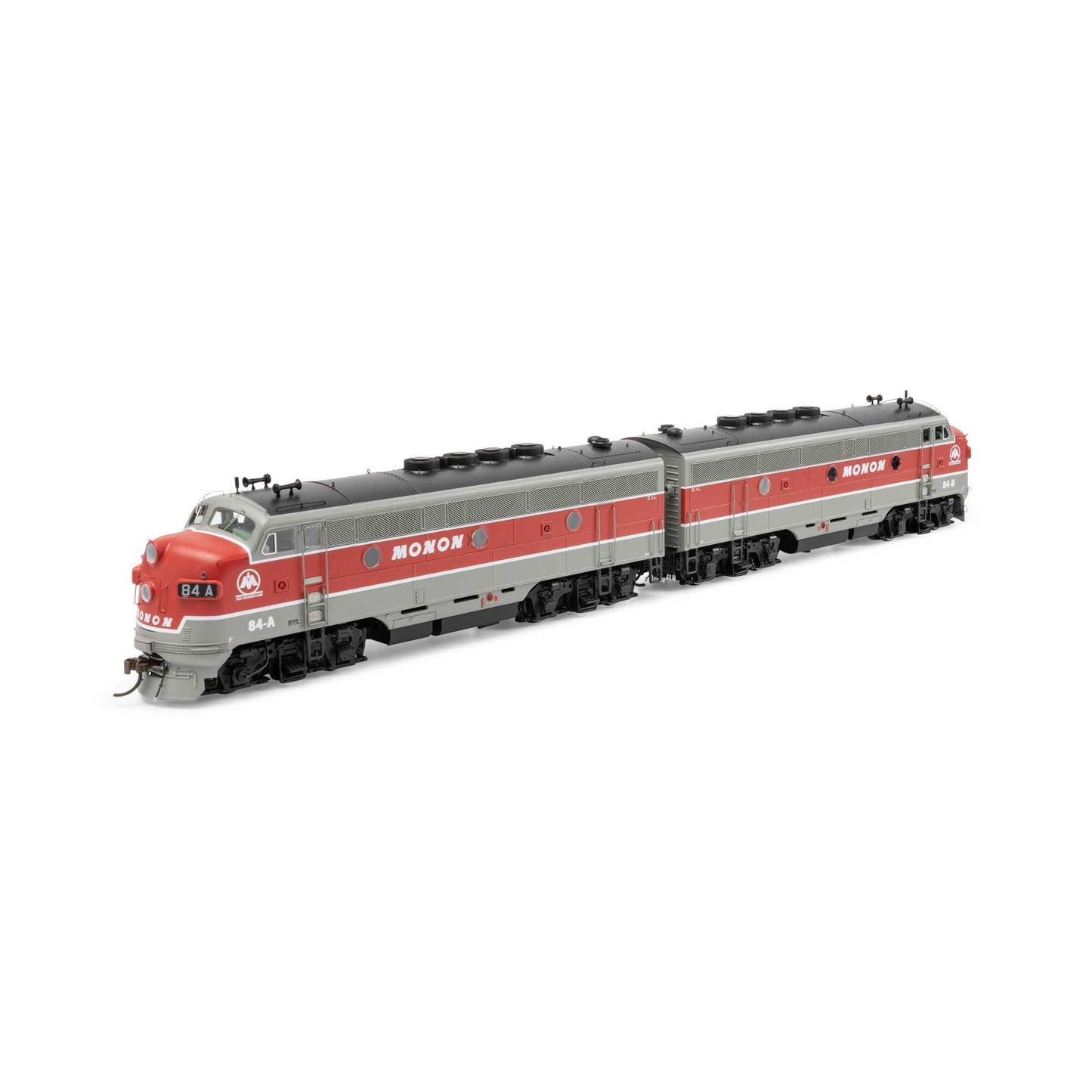HO F3A / F3A Locomotive Set with DCC and Sound, Monon #84-A and #84-B (ATHG19681)