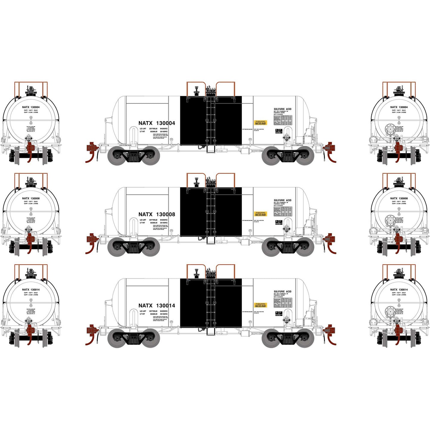 HO 13,600-Gallon Acid Tank Model (ATHG25754)