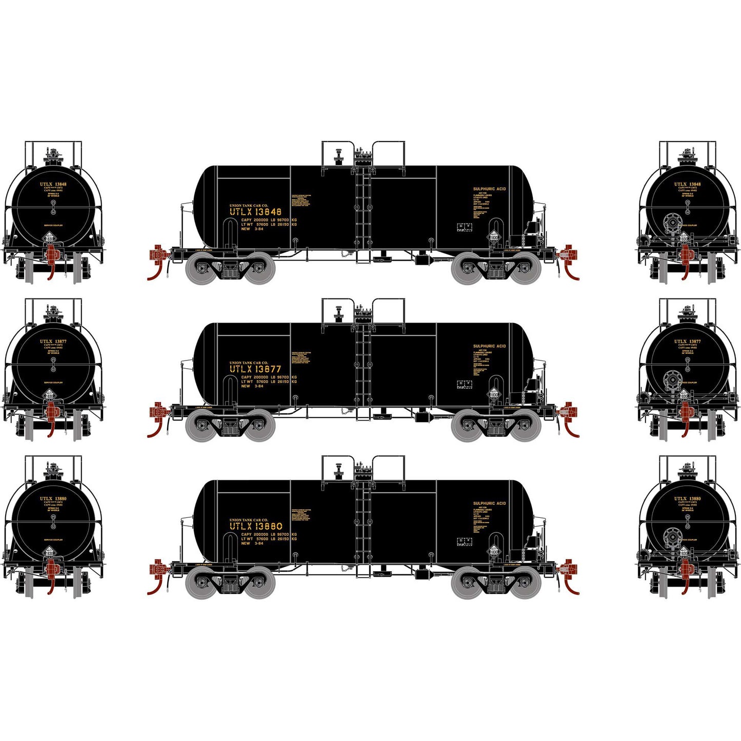 HO 13,600-Gallon Acid Tank UTLX/Black Model (ATHG25766)