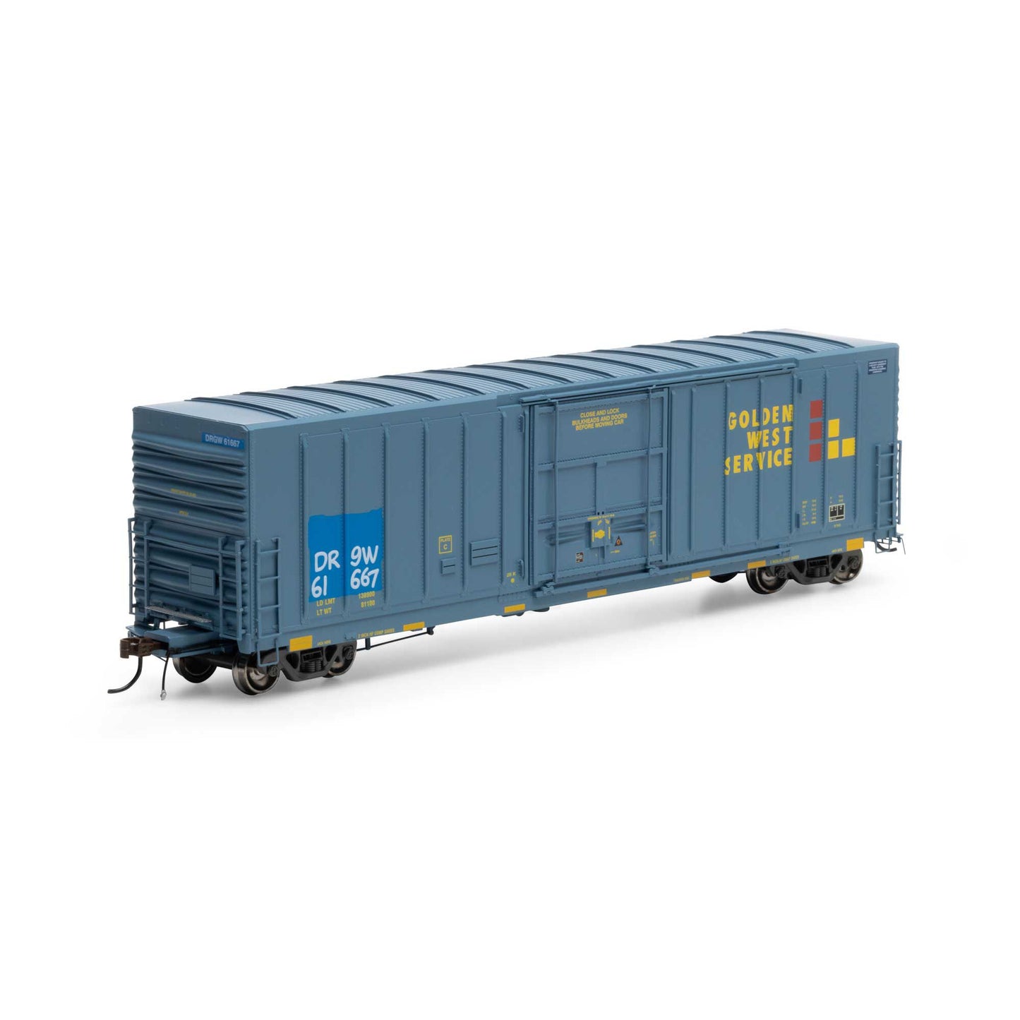 HO 50' PC&F Ex-Post Box Car PFG D&RGW #61667 (ATHG26887)