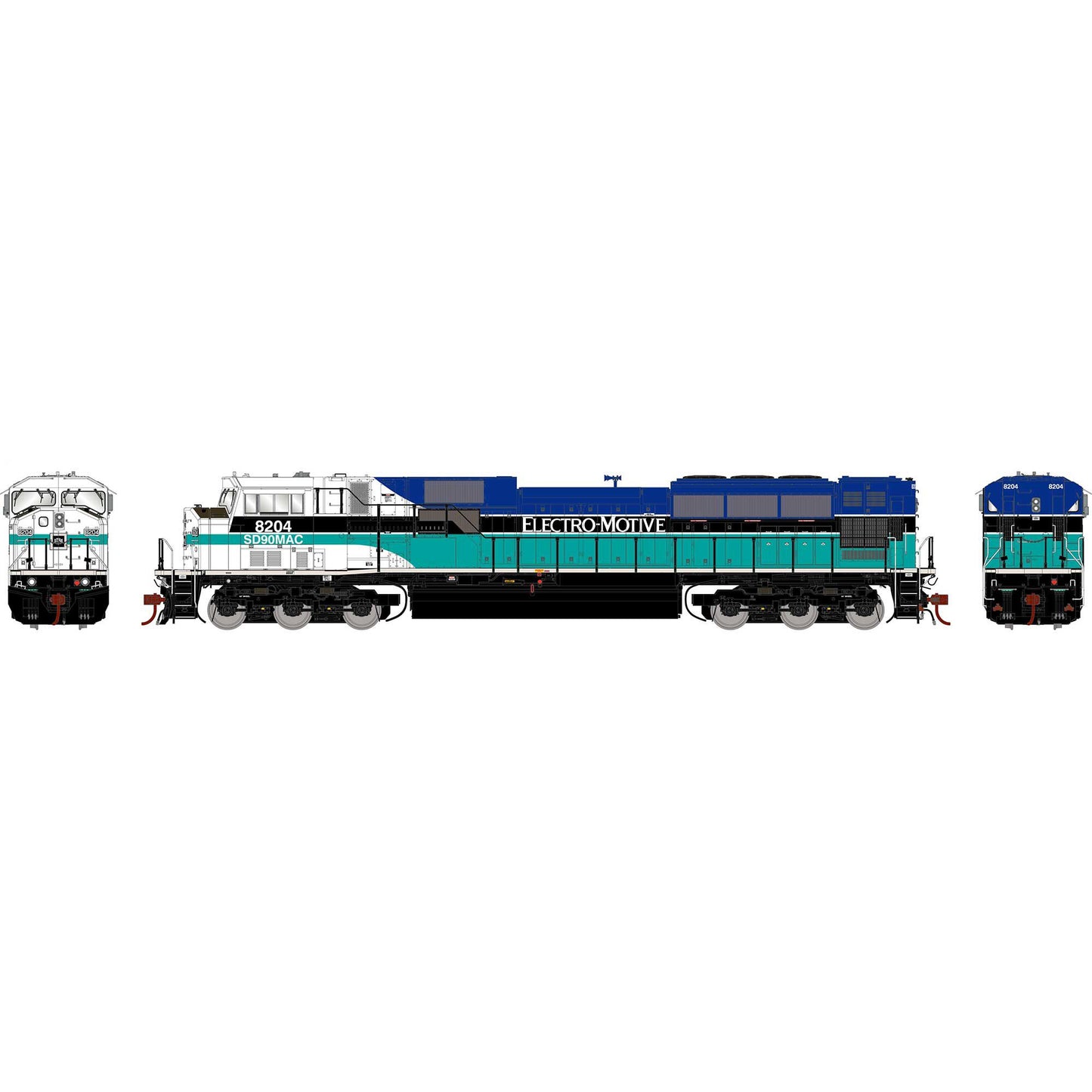 HO G2 SD90MAC-H Phase I EMDX #8204 Model Train Locomotive (ATHG27219)