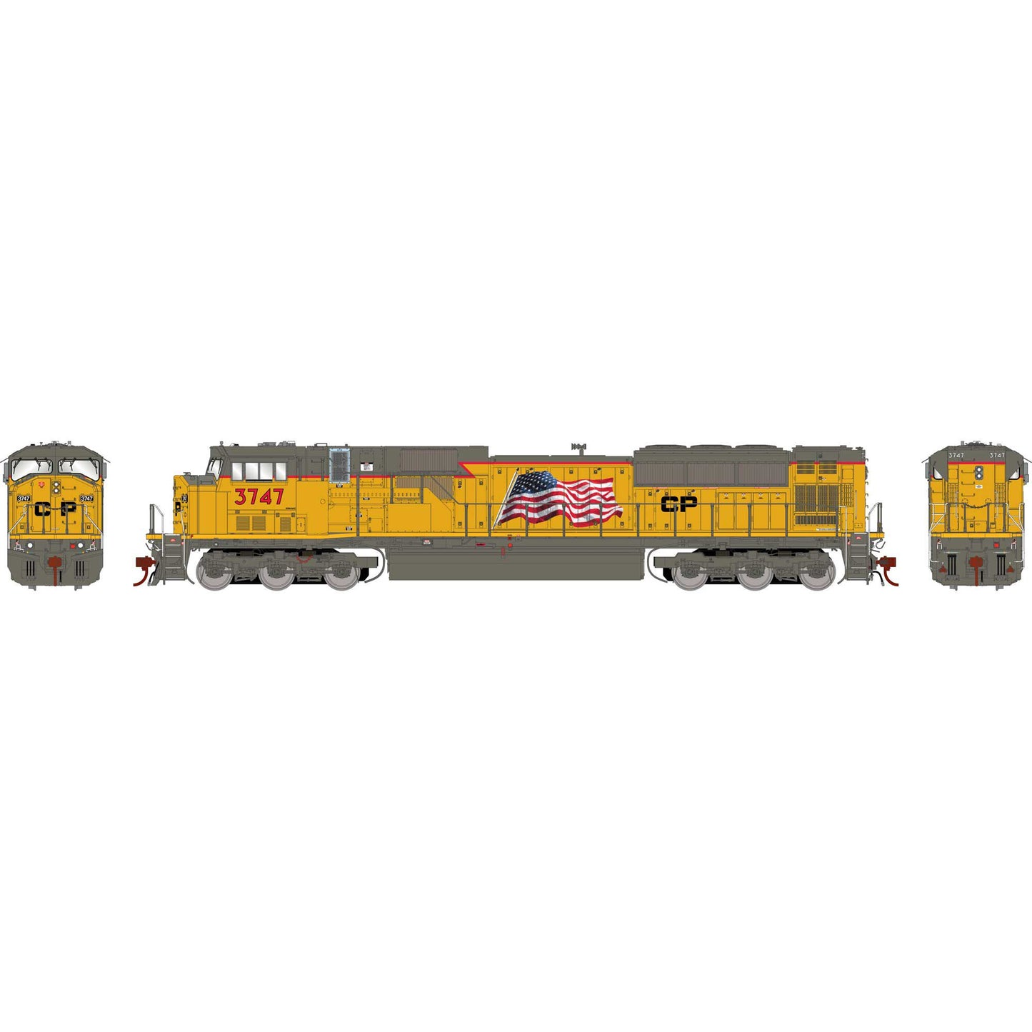HO EMD SD9043MAC Locomotive CPR #3747 (ATHG27282)