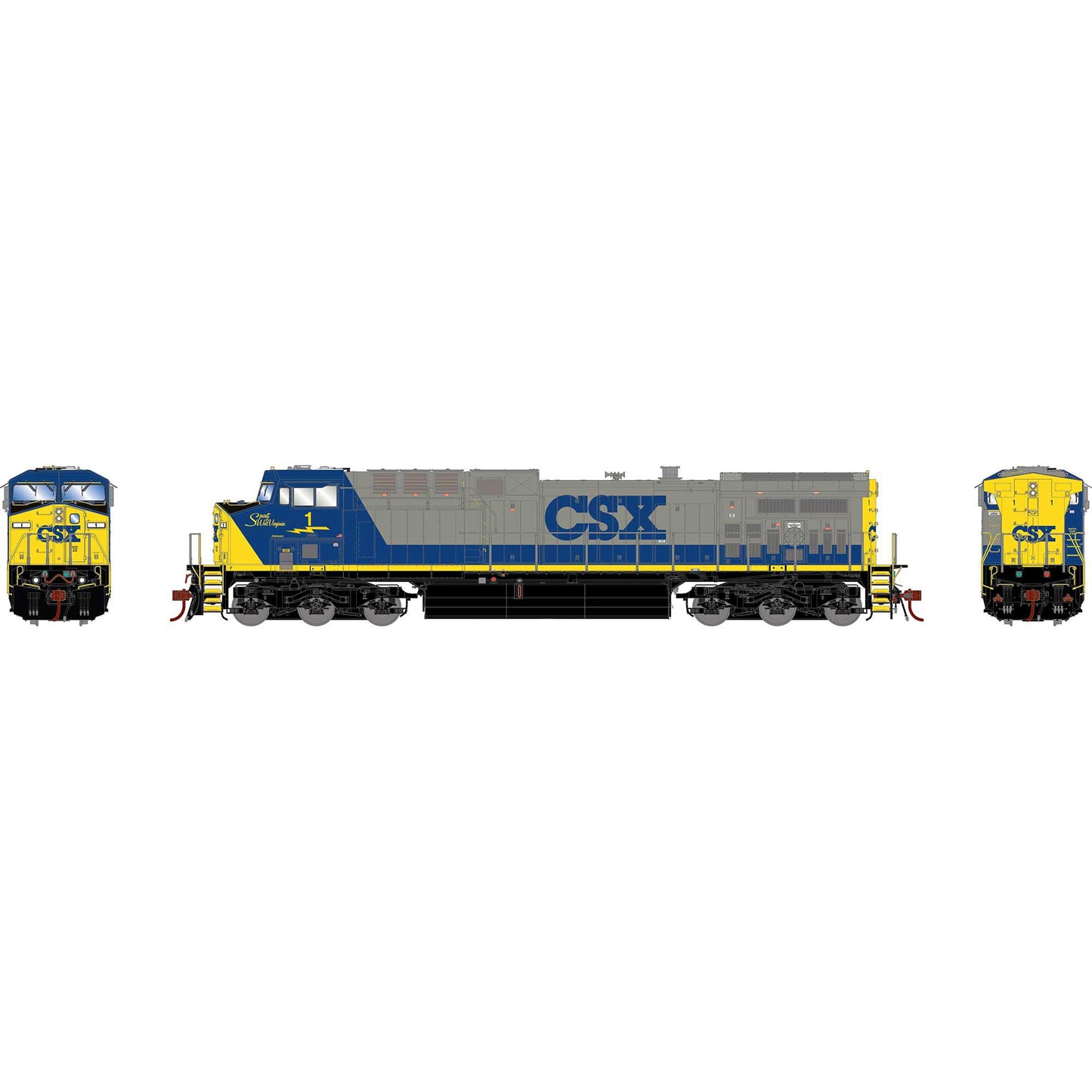 HO G2 AC4400CW CSX #1 Locomotive (ATHG31550)