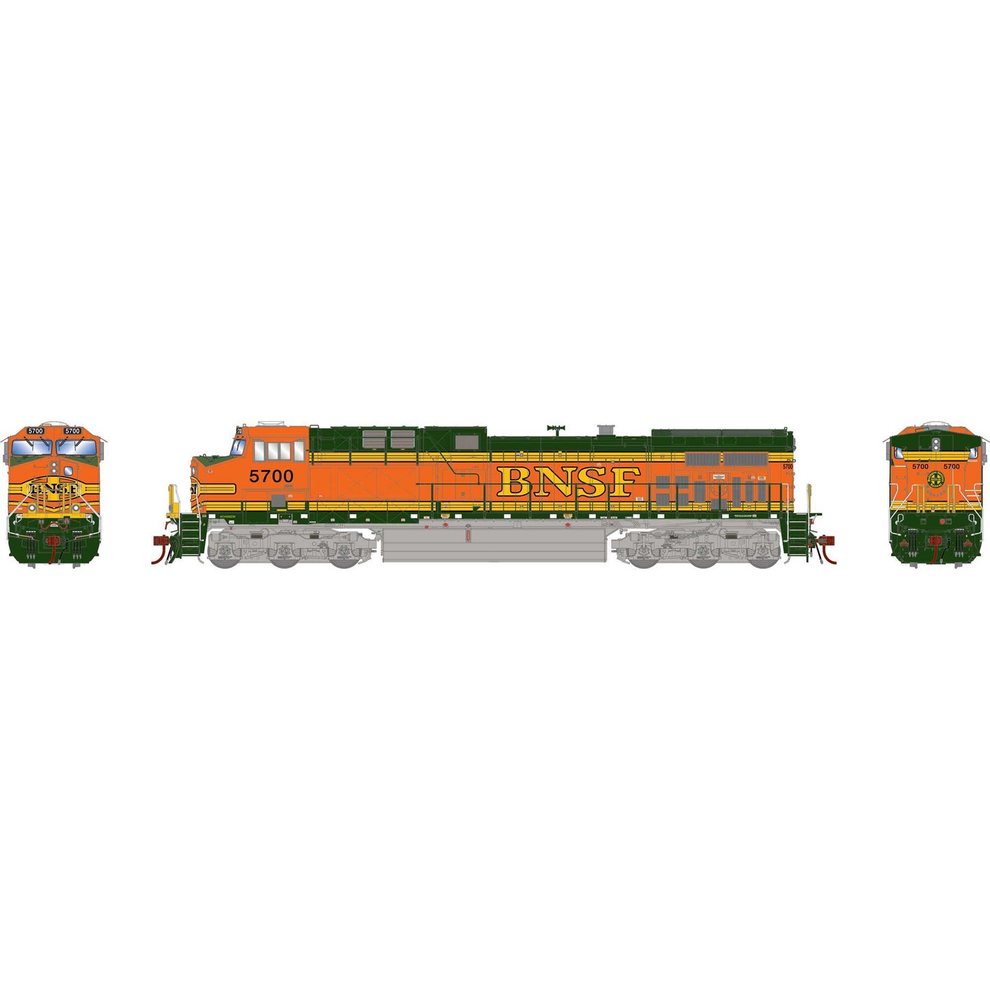 HO AC4400CW Locomotive with DCC & Sound BNSF #5700 (ATHG31781)