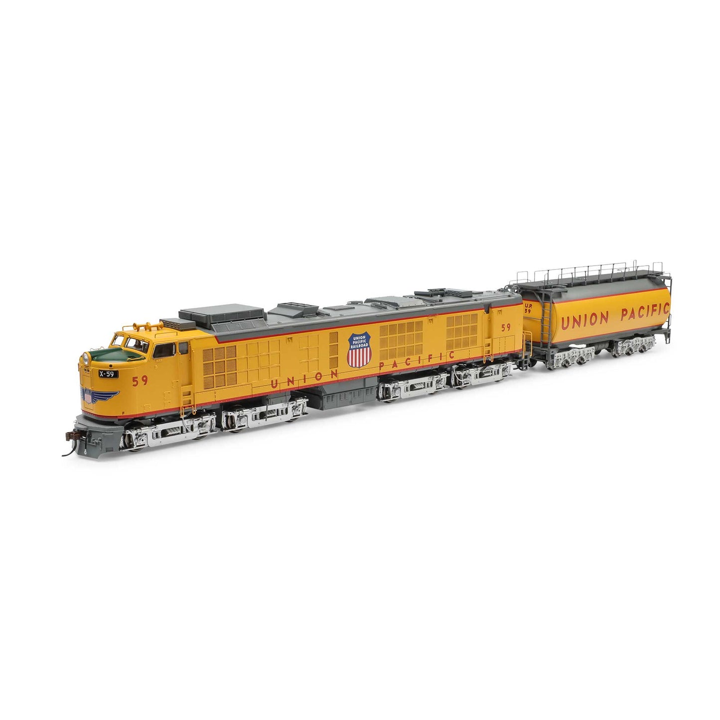 HO Gas Turbine Locomotive with Tender, UP #59 (ATHG41144)