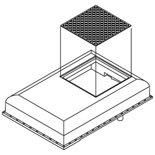 HO Winterization Hatch Set with Square Grill for GP-7 and GP-9 (ATHG62333)