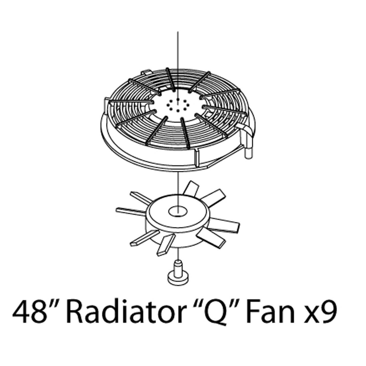HO Fans Set for SD70 Locomotives (3 Sets) (ATHG63850)