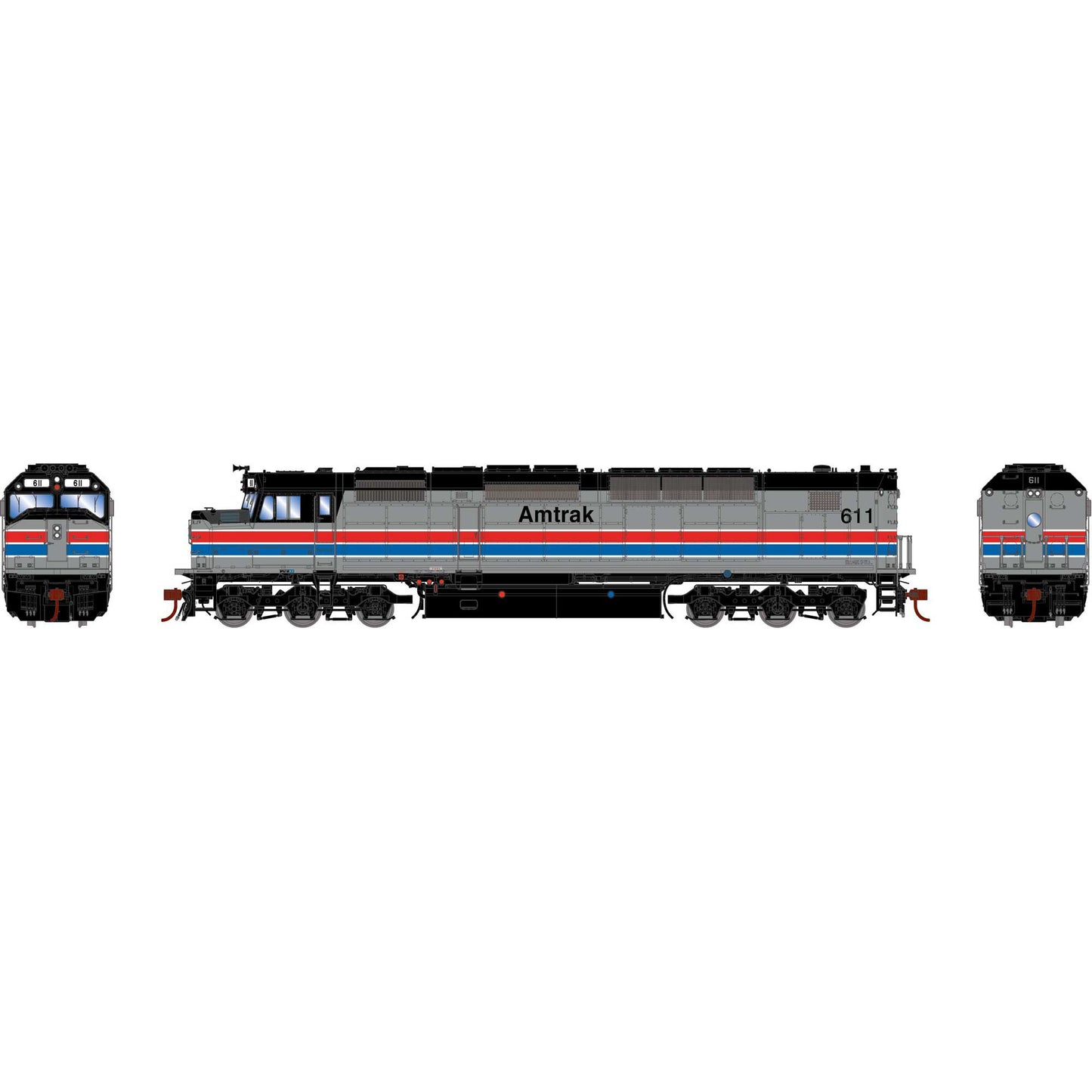 HO SDP40F Locomotive Amtrak Phase II #611 (ATHG64120)