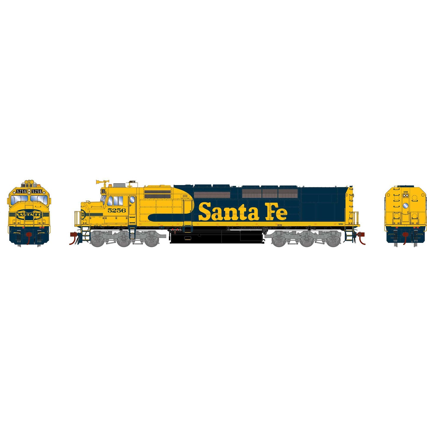 HO SDP40F Locomotive ATSF #5256 (ATHG64123)