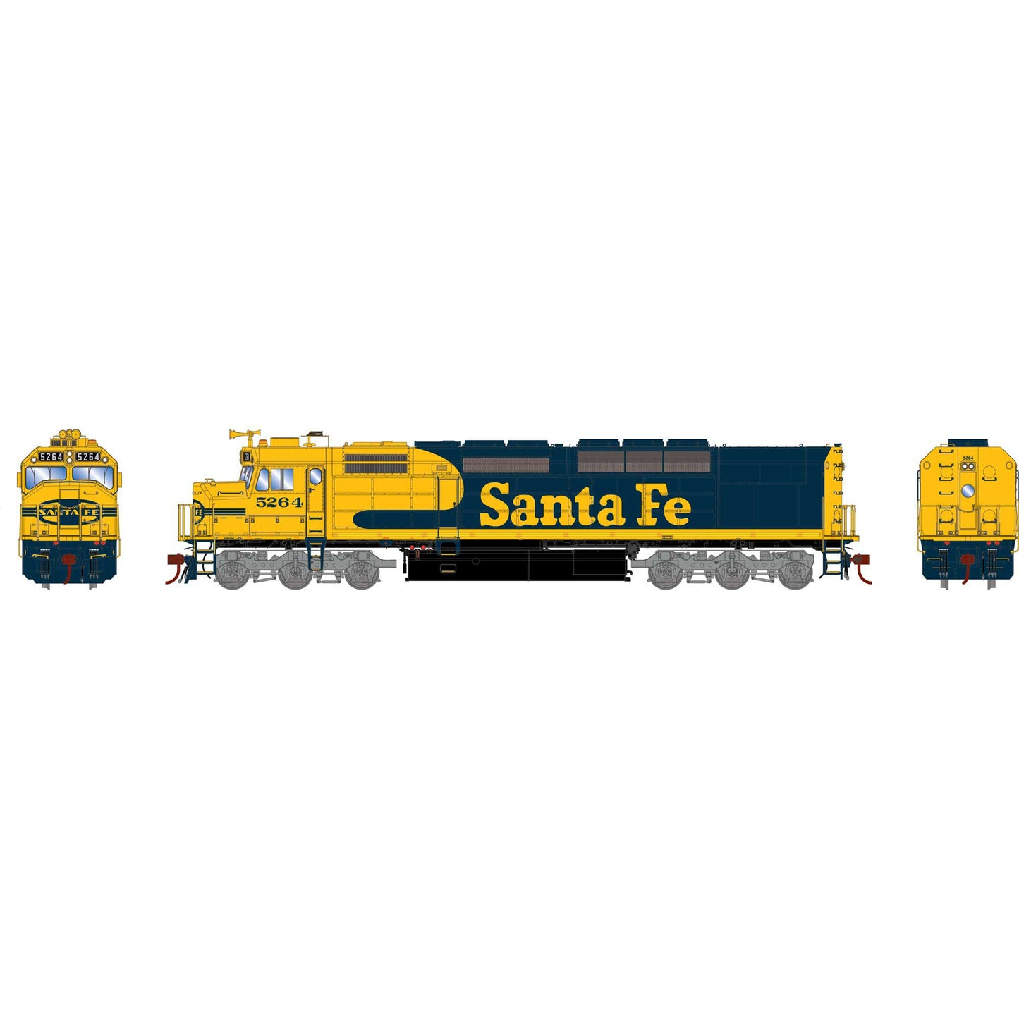 HO SDP40F Locomotive ATSF #5264 (ATHG64125)