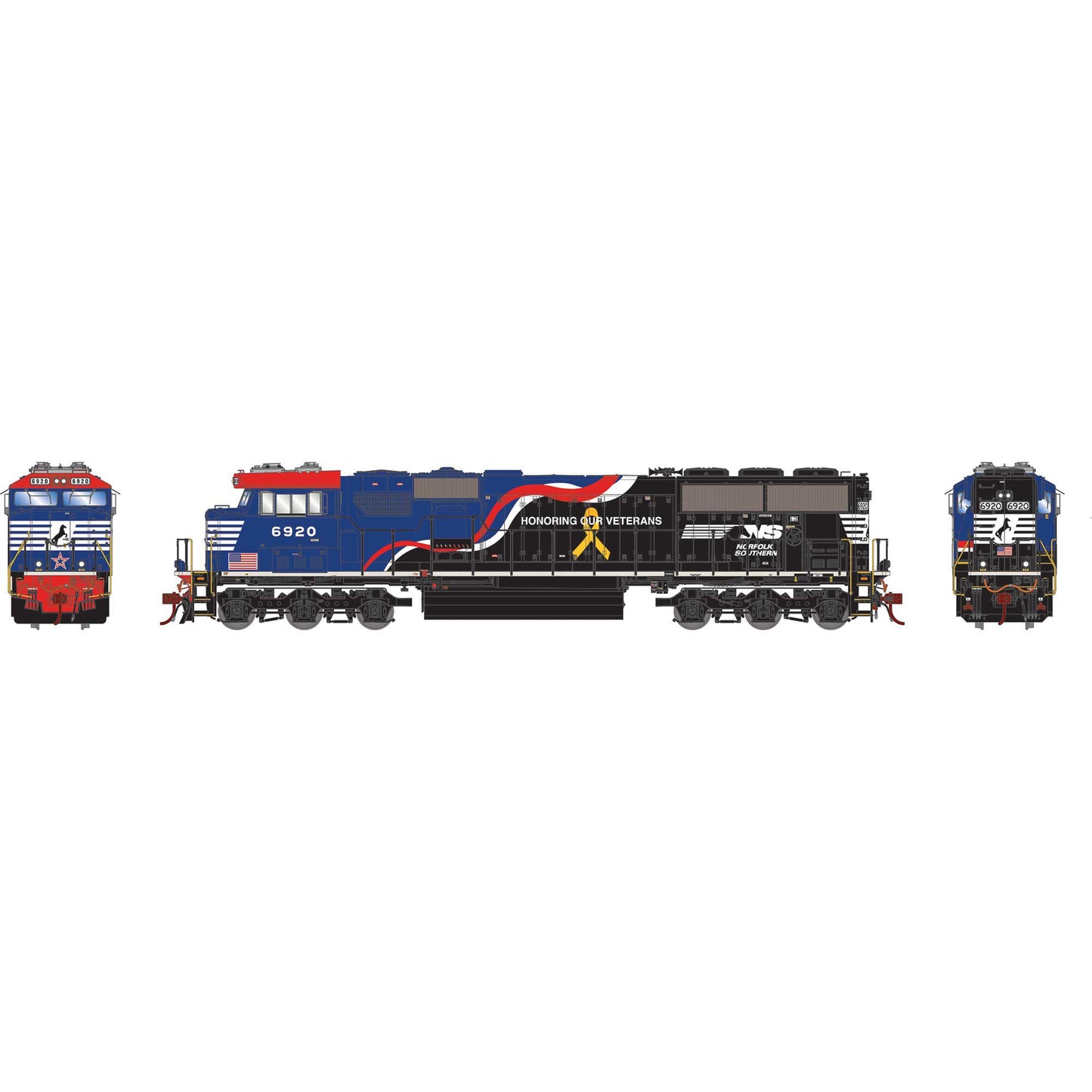 HO SD60E Locomotive NS/Veterans #6920 (ATHG65193)