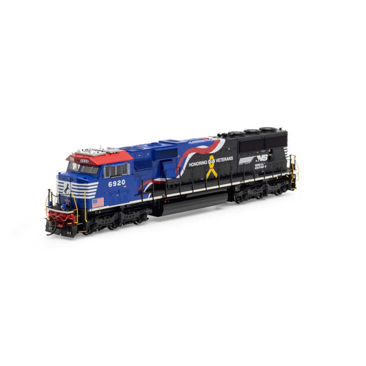 HO SD60E Locomotive with DCC & Sound, NS/Veterans #6920 (ATHG65293)