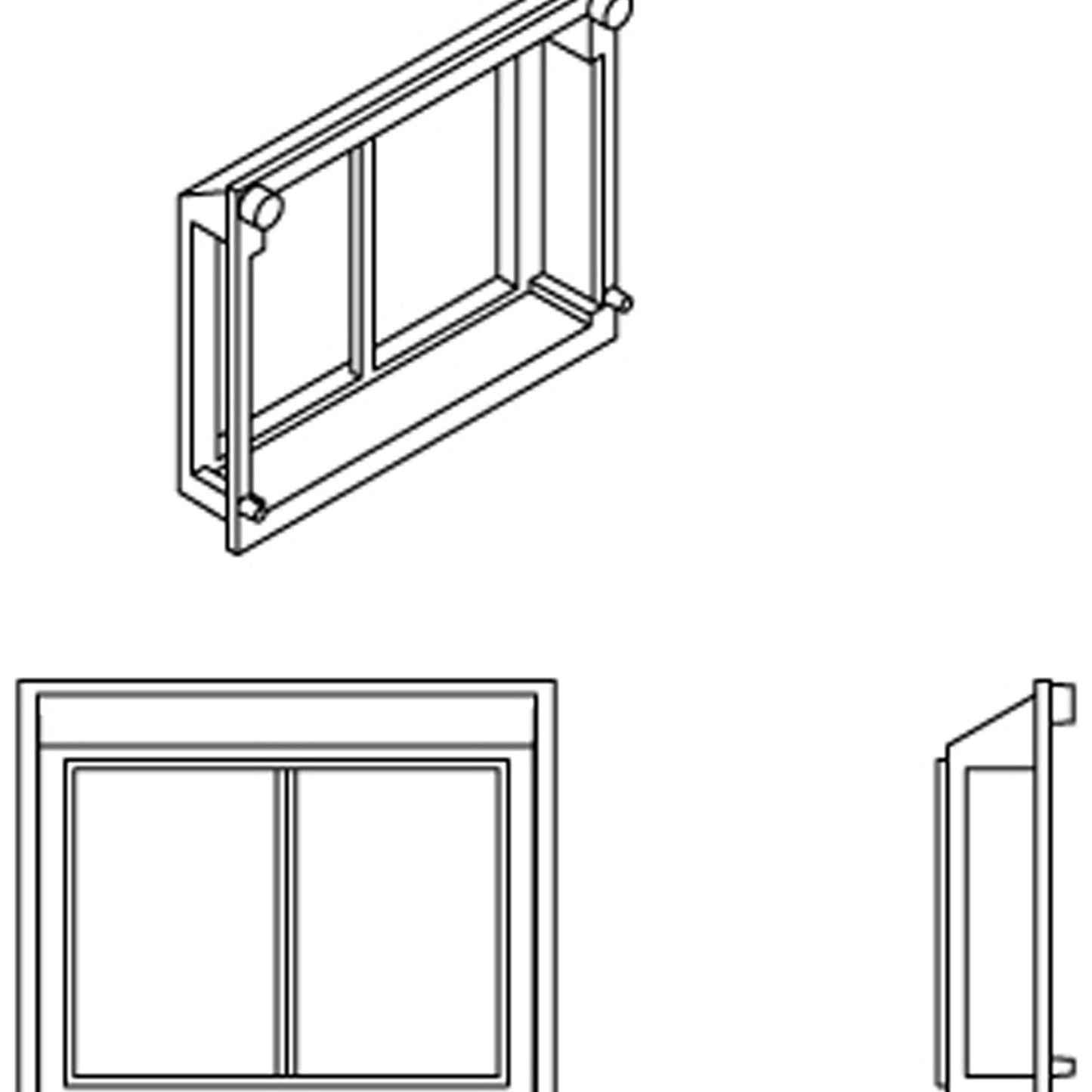 HO All-Weather Window Set 2 Pane Steep Angle (6-Pack) (ATHG68221)