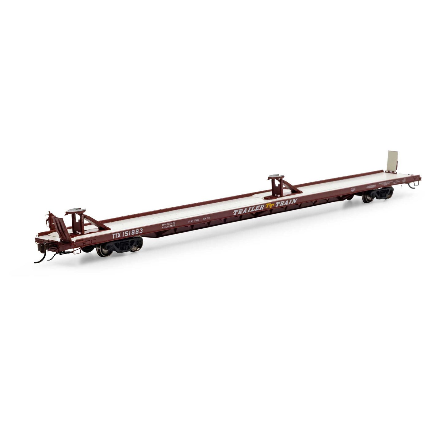 HO F89-F 89'8" TOFC Flat for Intermodal Train (ATHG70735)