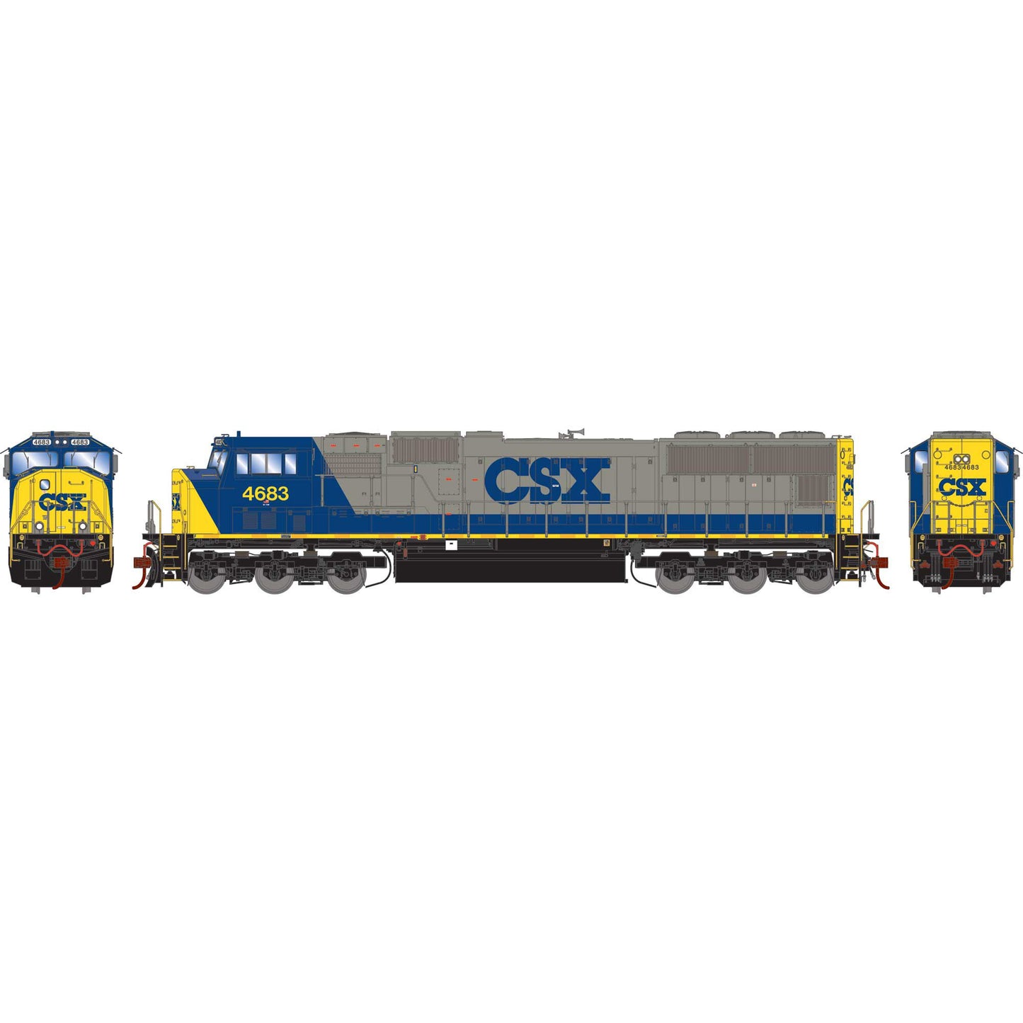 HO SD70M Locomotive CSX YN2 #4683 (ATHG71115)