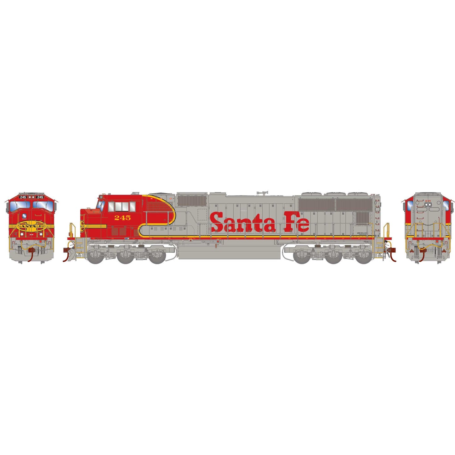 HO SD75M Locomotive ATSF #245 (ATHG71129)