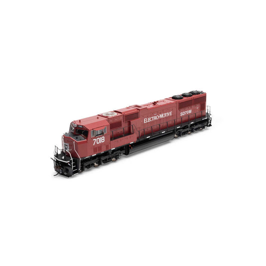 HO SD70M Locomotive with DCC & Sound EMDX Maroon and Black (ATHG71221)