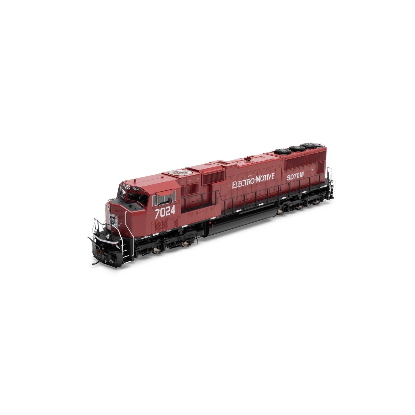 HO SD70M Locomotive with DCC and Sound EMDX Maroon Black (ATHG71222)