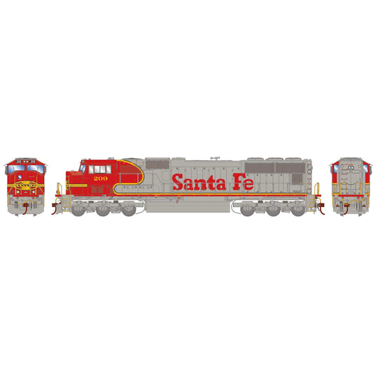 HO SD75M Locomotive with DCC and Sound ATSF #209 (ATHG71227)