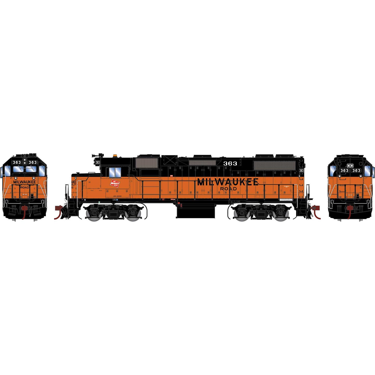 HO GP38-2 Locomotive MILW #363 (ATHG71742)