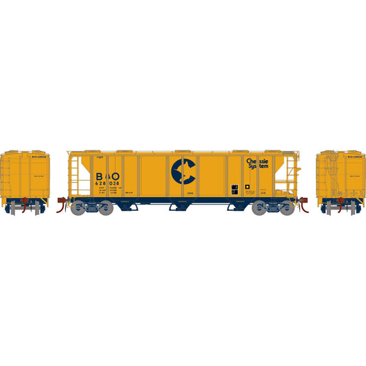 HO PS-2 2893 3-Bay Covered Hopper B&O #628038 (ATHG73614)