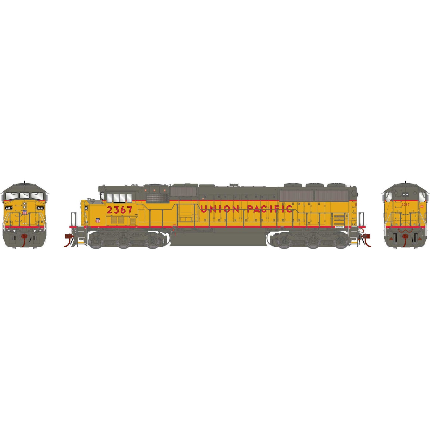 HO SD60M Tri-Clops Locomotive UP #2367 (ATHG75535)