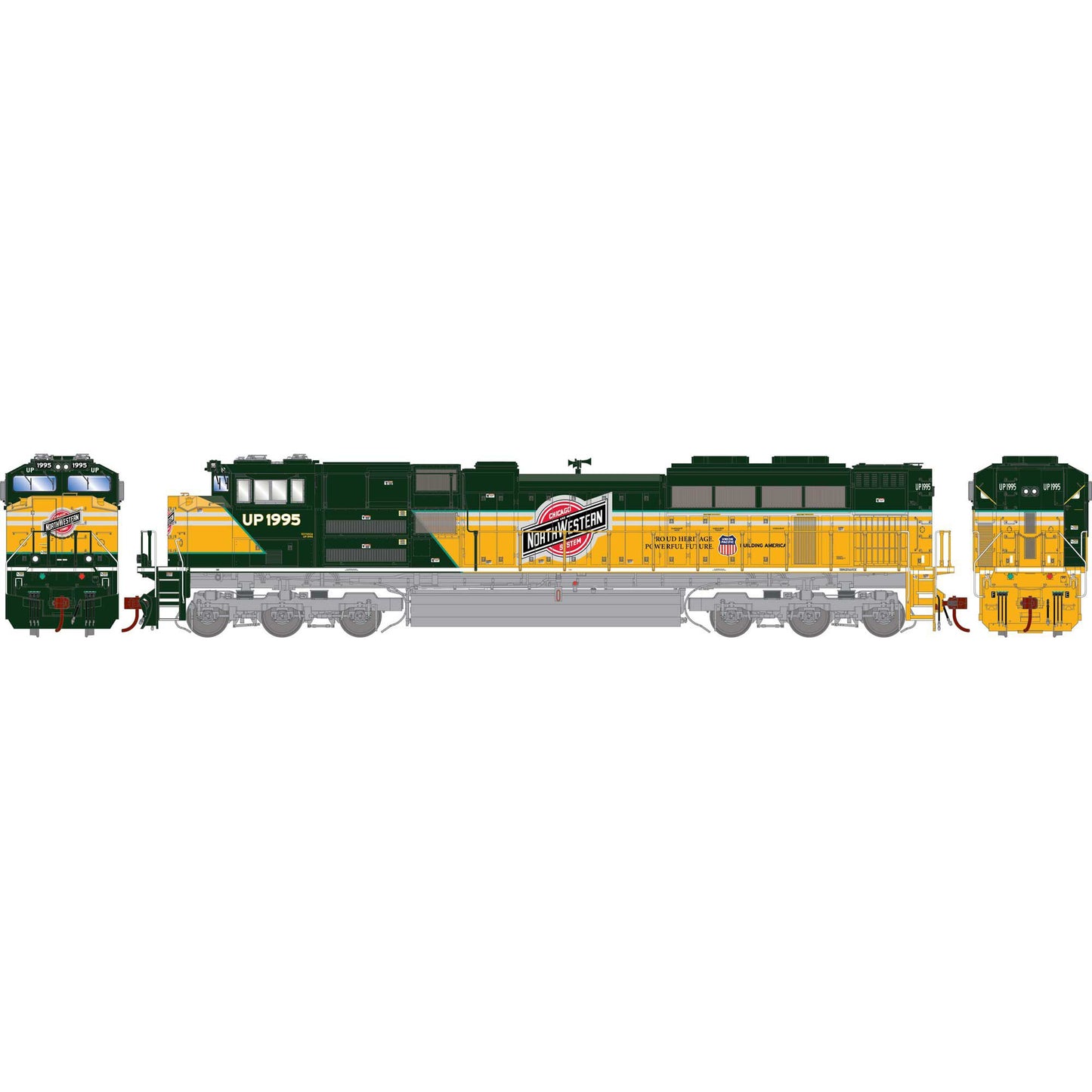 HO SD70ACe Locomotive UP C&NW #1995 (ATHG75741)