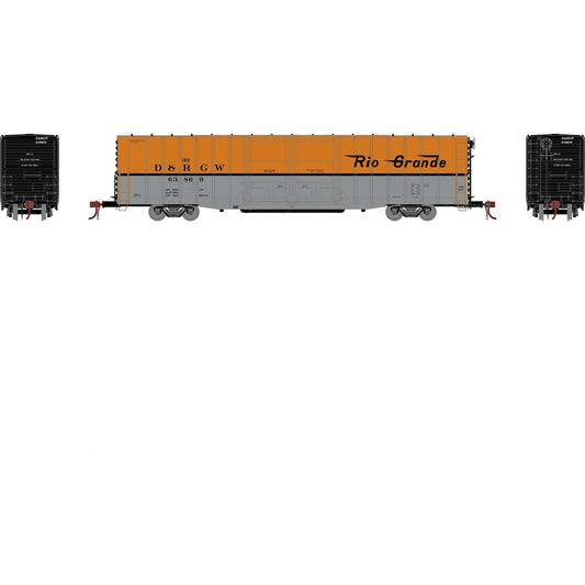 HO 60' PS Auto Box D&RGW #63869 Plastic Model (ATHG75886)
