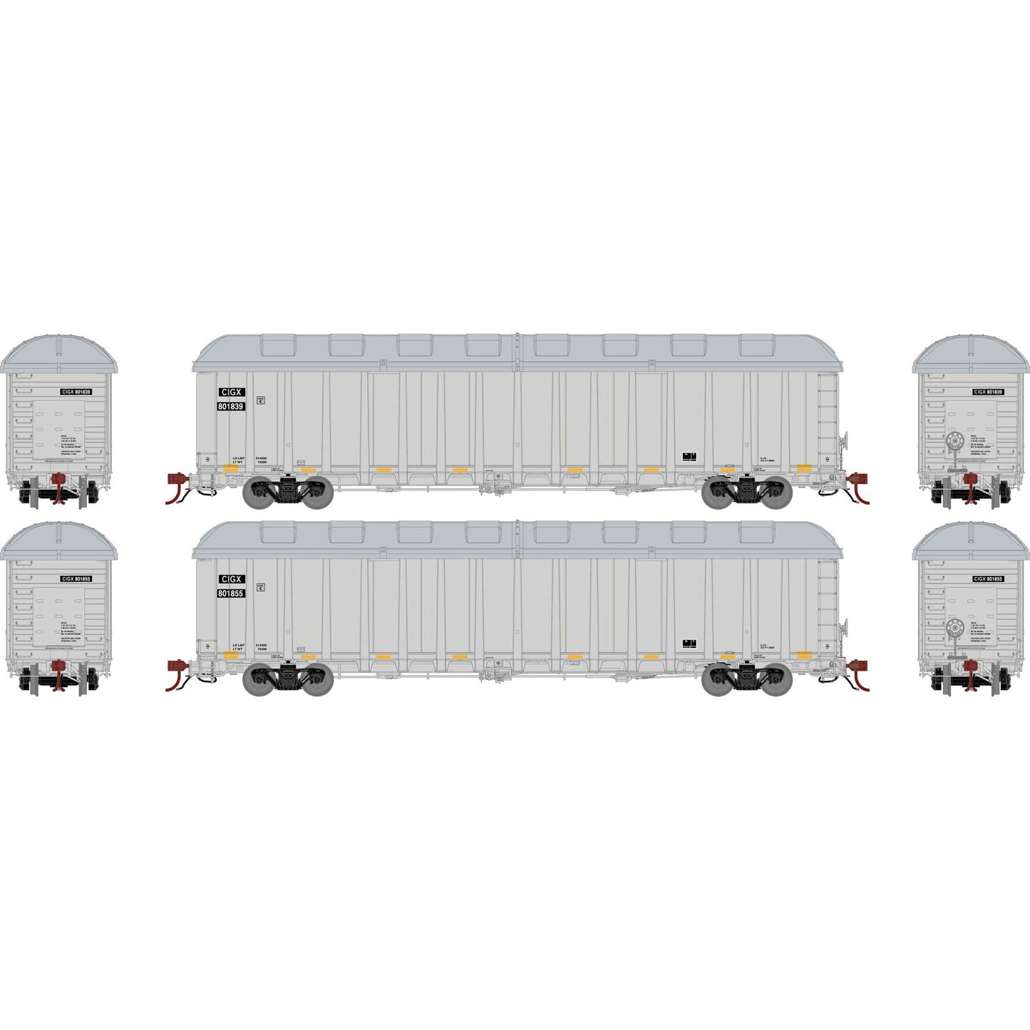 HO NSC 6400 Gondola with Cover CIGX Model (ATHG76730)