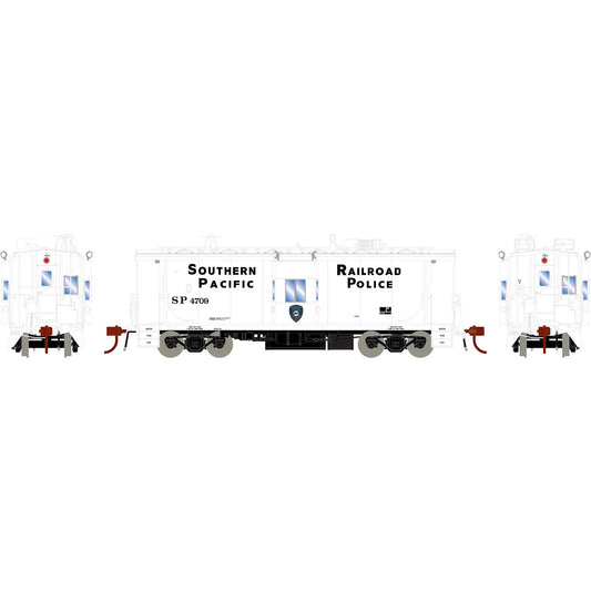 HO Bay Window Caboose with Lights and Sound SP Police #4709 (ATHG78395)
