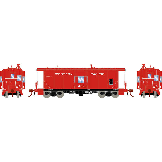 HO Bay Window Caboose WP 482 with Lights and Sound (ATHG78399)