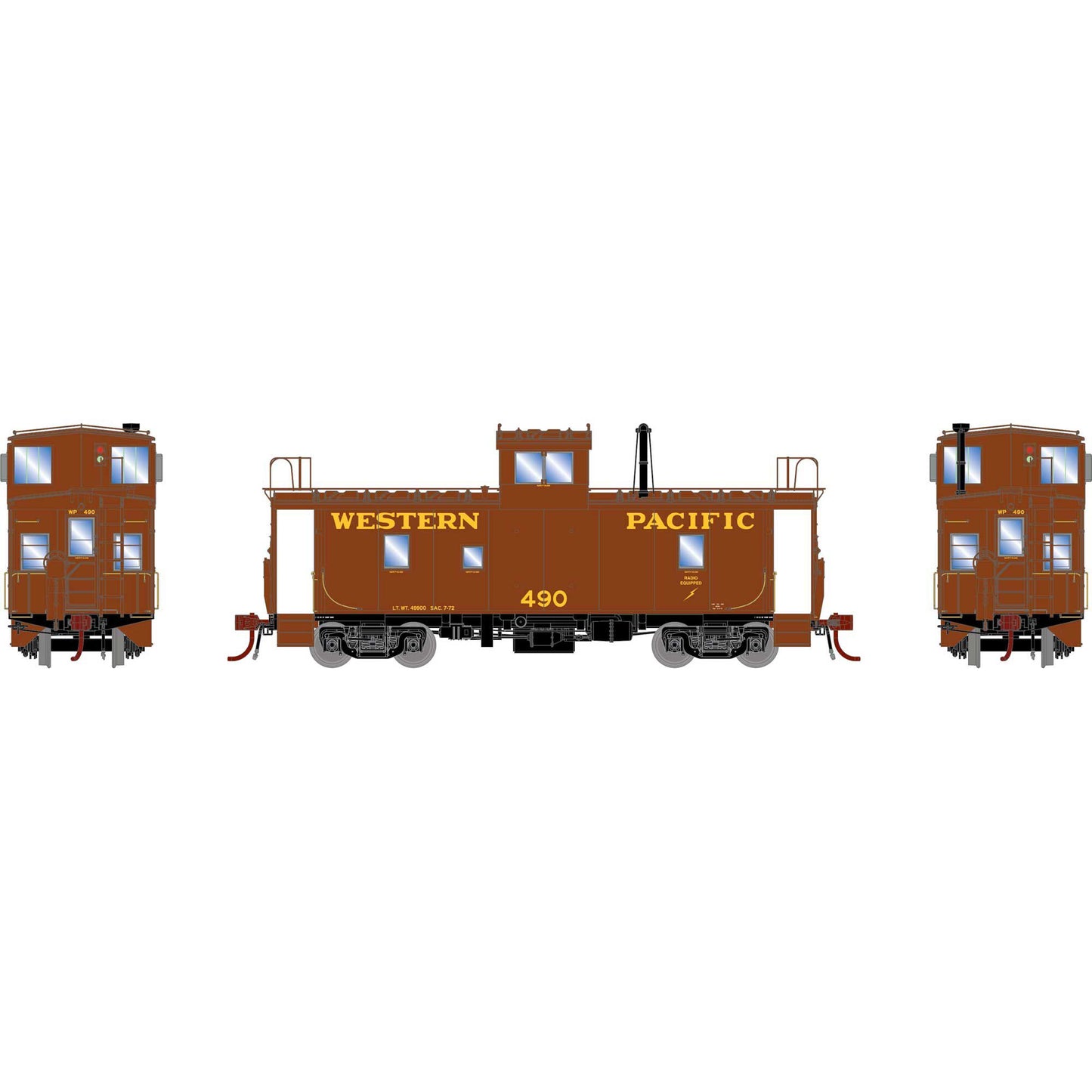 HO ICC Caboose CA-9 with Lights WP #490 (ATHG79140)