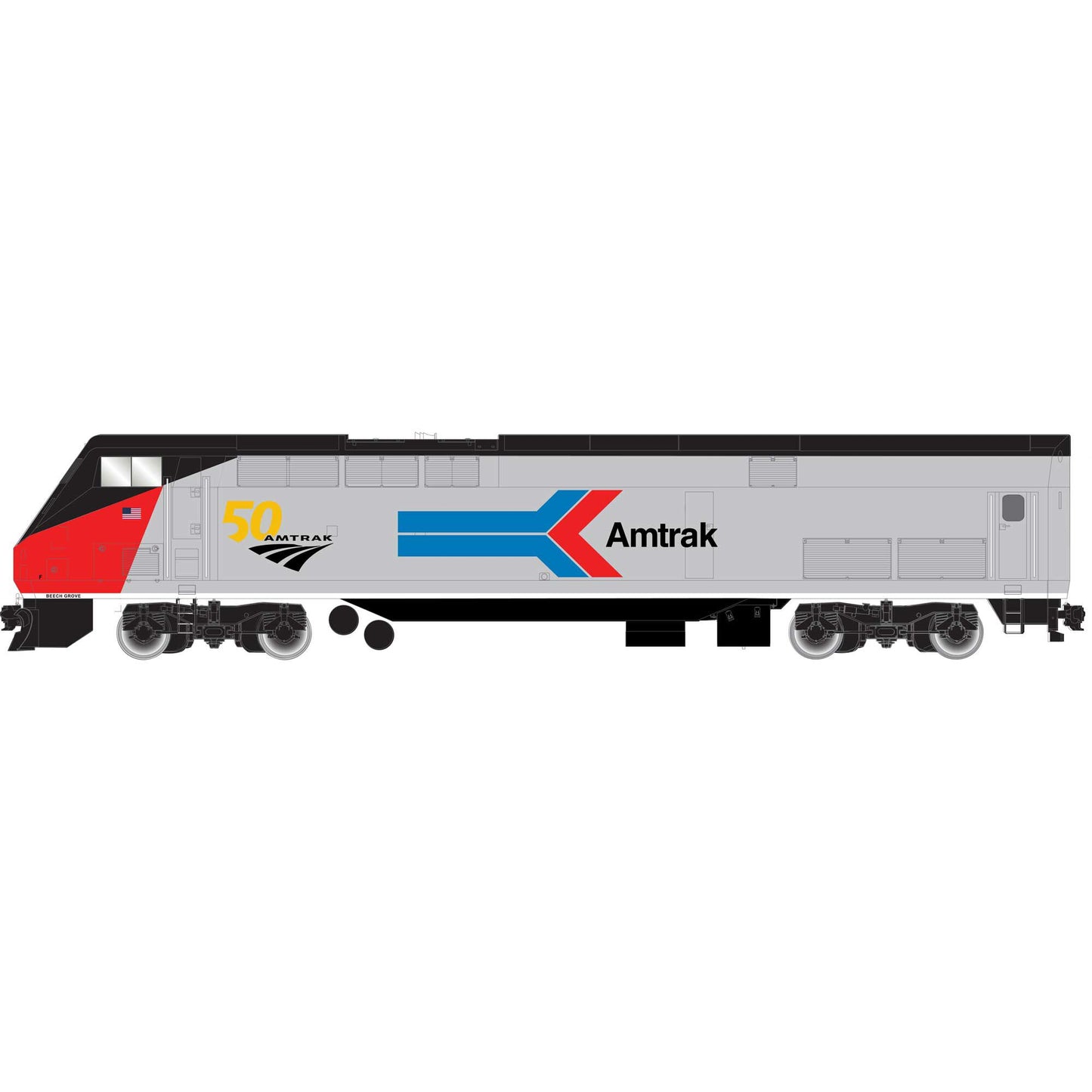 HO AMD/103/P42 Amtrak 50th Anniversary #161 (ATHG81115)