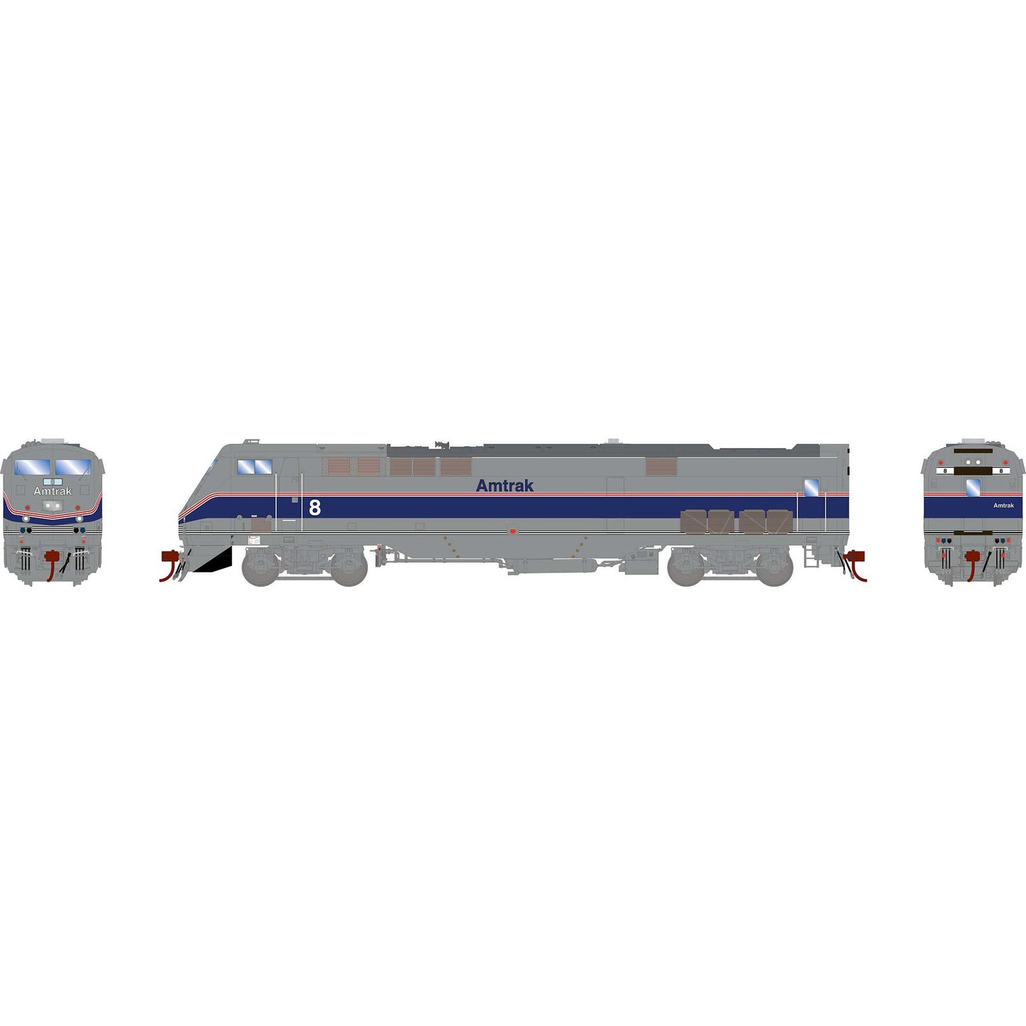 HO P42DC Locomotive Amtrak Phase IV #8 (ATHG81234)