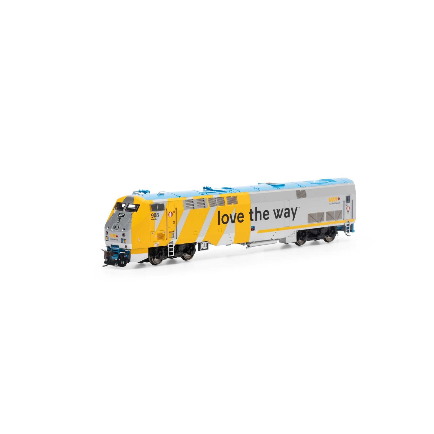 HO P42DC Locomotive with DCC and Sound VIA Love The Way #908 (ATHG81331)