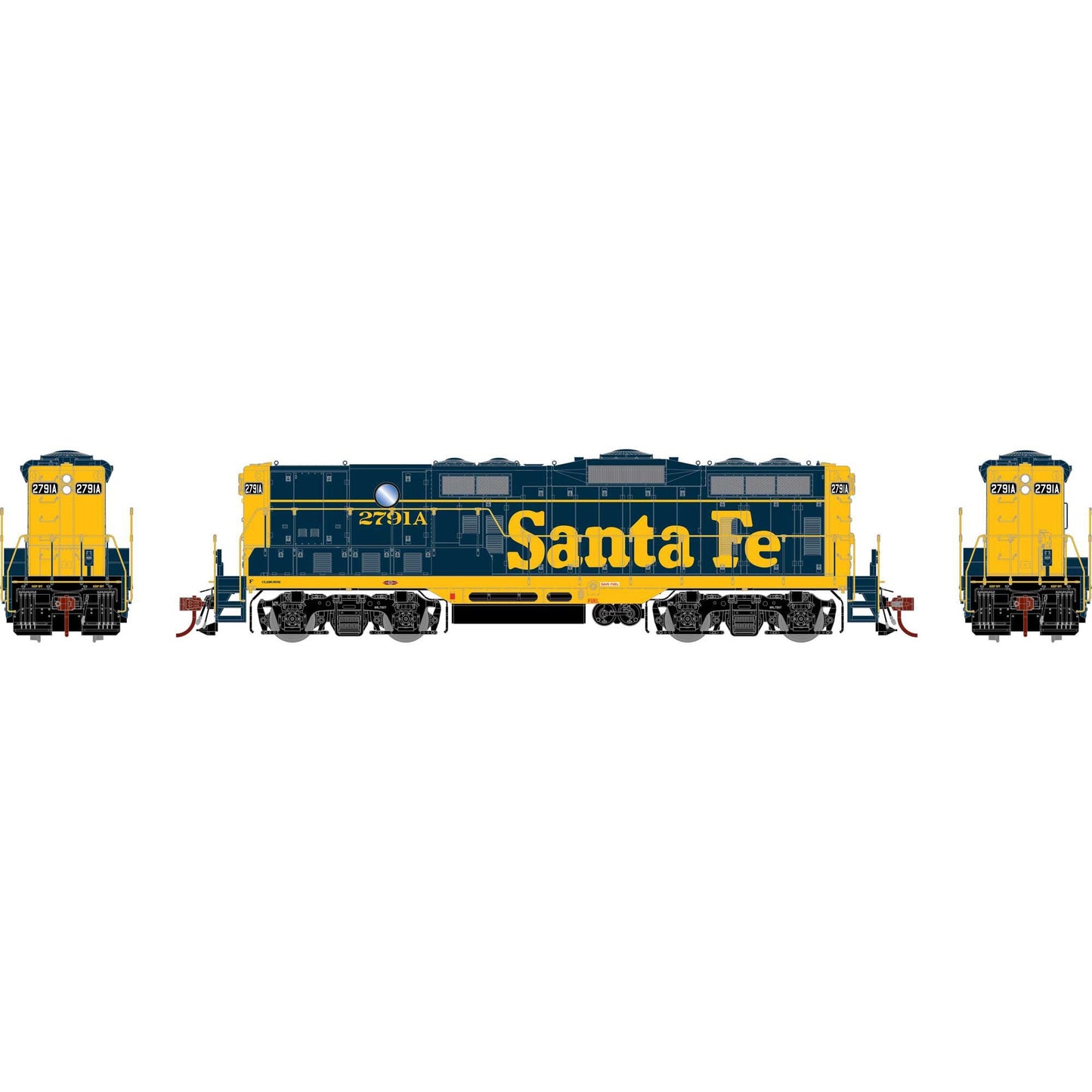 HO GP7B Locomotive ATSF #2791A (ATHG82609)
