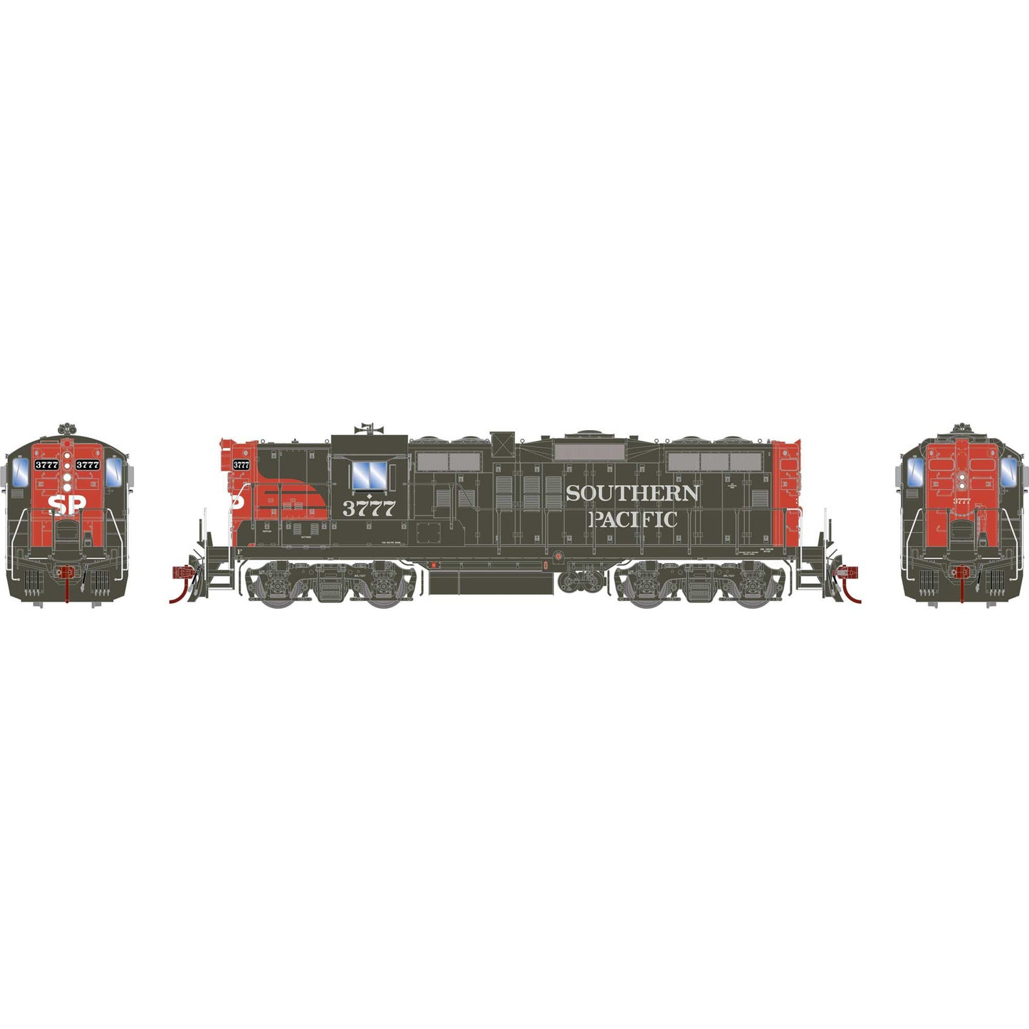 HO GP9 Locomotive #3777 (ATHG82726)
