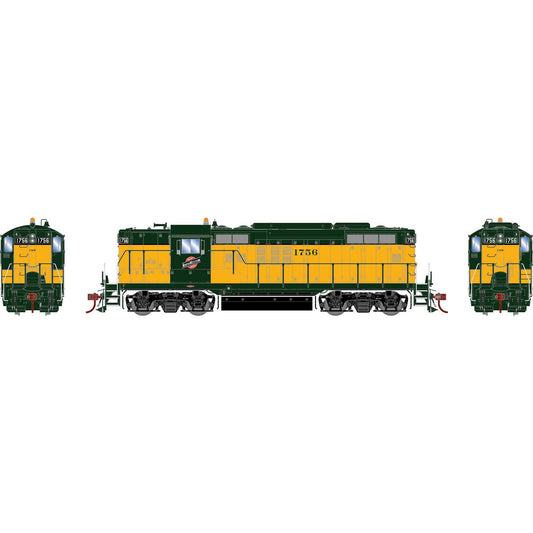 HO GP9 Locomotive Phase II C&NW #1756 (ATHG82730)