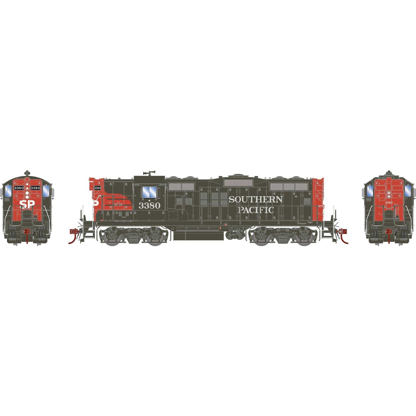 HO GP9E Locomotive with DCC and Sound SP #3380 (ATHG82825)