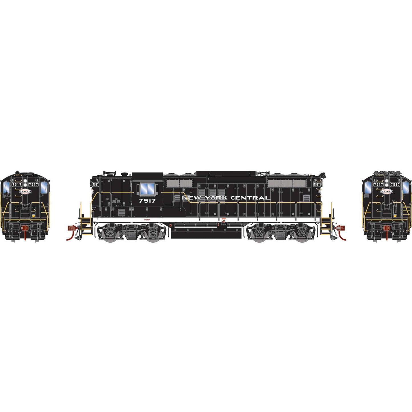 HO GP9 Locomotive with DCC and Sound, NYC #7517 (ATHG82833)