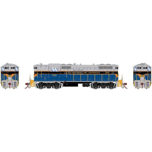 HO GP9 Locomotive with DCC & Sound - Central of Georgia #166 (ATHG82837)