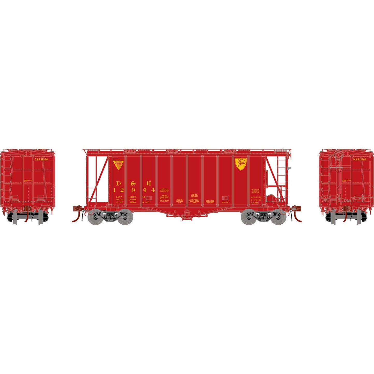 HO GATC 2600 Airslide Hopper D&H #12944 (ATHG87496)