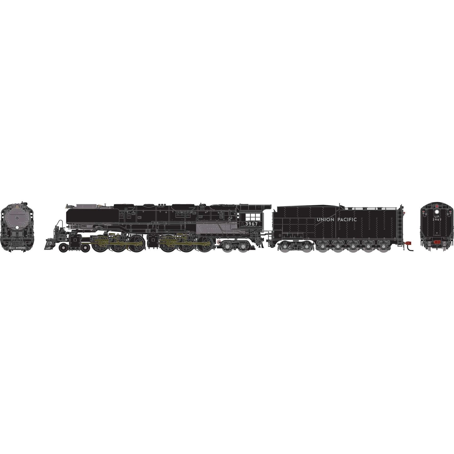HO 4-6-6-4 Challenger Locomotive Union Pacific #3967 with DCC and Sound (ATHG98973)
