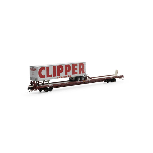 N F89-F Flat with Trailer TTX/Brown Model (ATHGN14369)