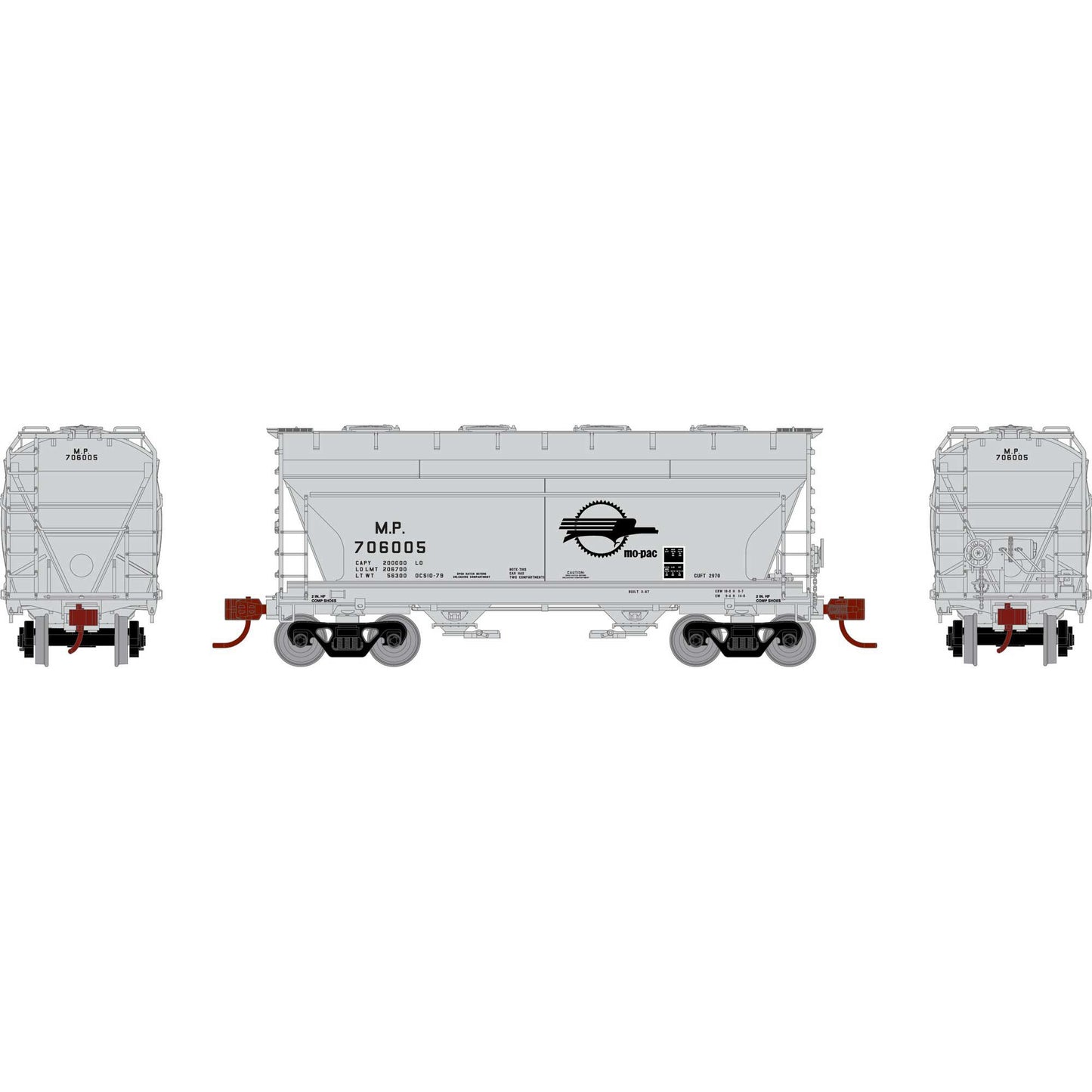 N ACF 2970 Covered Hopper Model - MP #706005 (ATHGN24695)