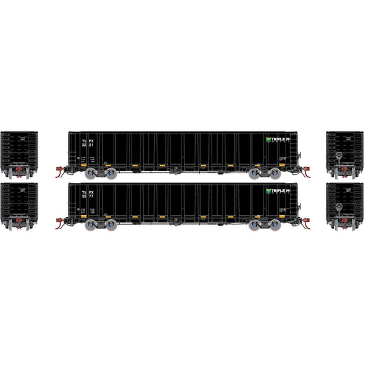 NSC 6000 Gondola with Load TLPX #2221 and 2277 (ATHGN6729)
