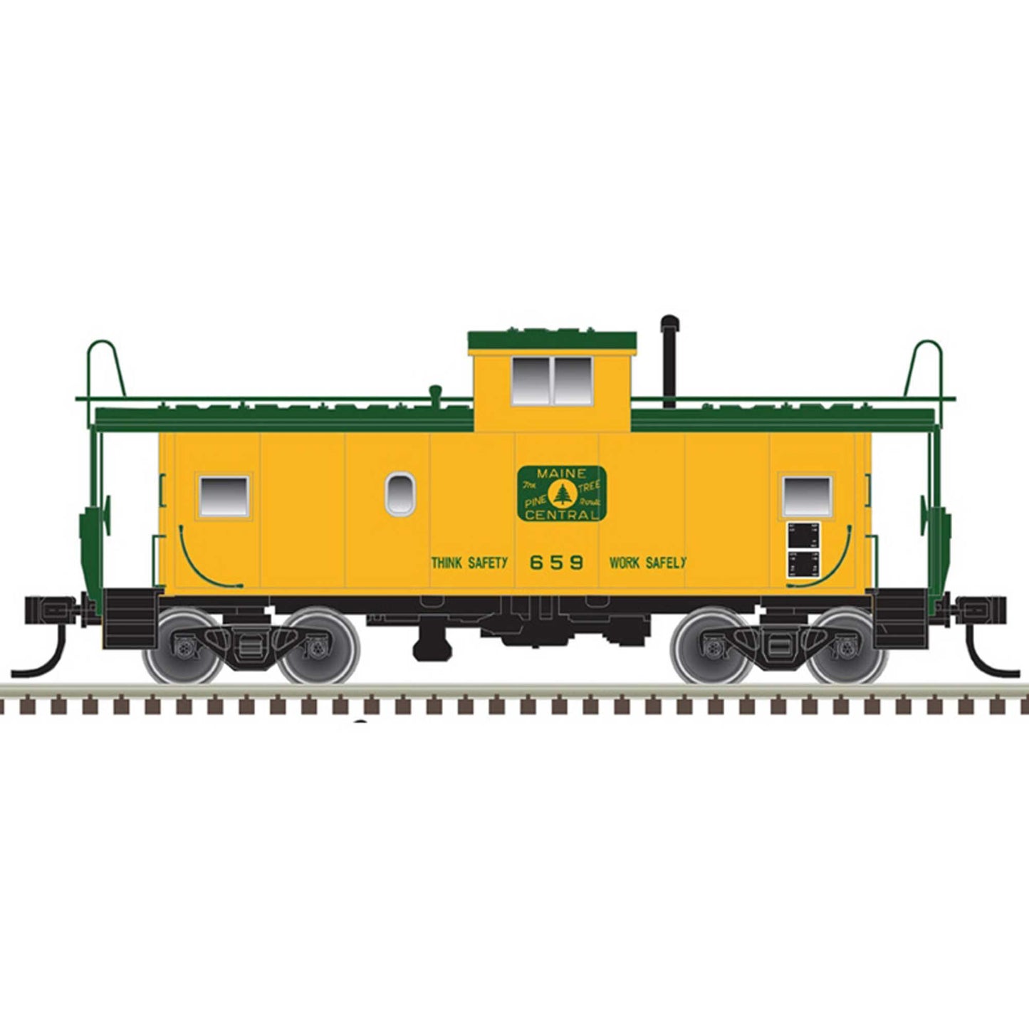 Maine Central 659 Locomotive (Harvest Gold Green) (ATL20006231)