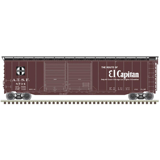 HO 50' Postwar Box Car Santa Fe El Capitan (ATL20006591)