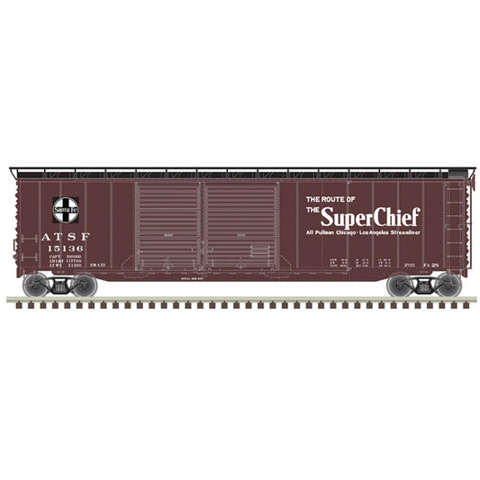 HO 50' Postwar Box Car Santa Fe Super Chief (ATL20006593)