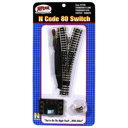 N Code 80 Remote Wye Turnout (ATL2708)